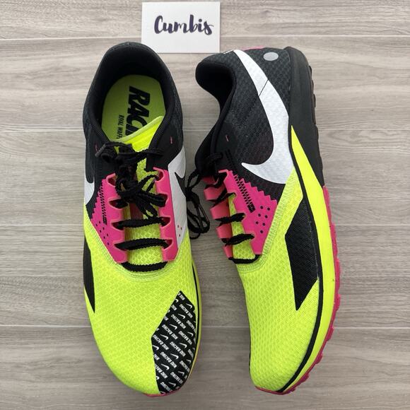 Nike Zoom Rival Waffle 6 Men's 10.5 Volt Track Spikeless Running DX7998-700 - Picture 1 of 8